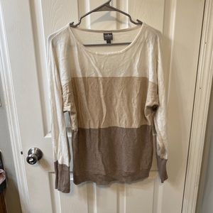 3 color block sweater